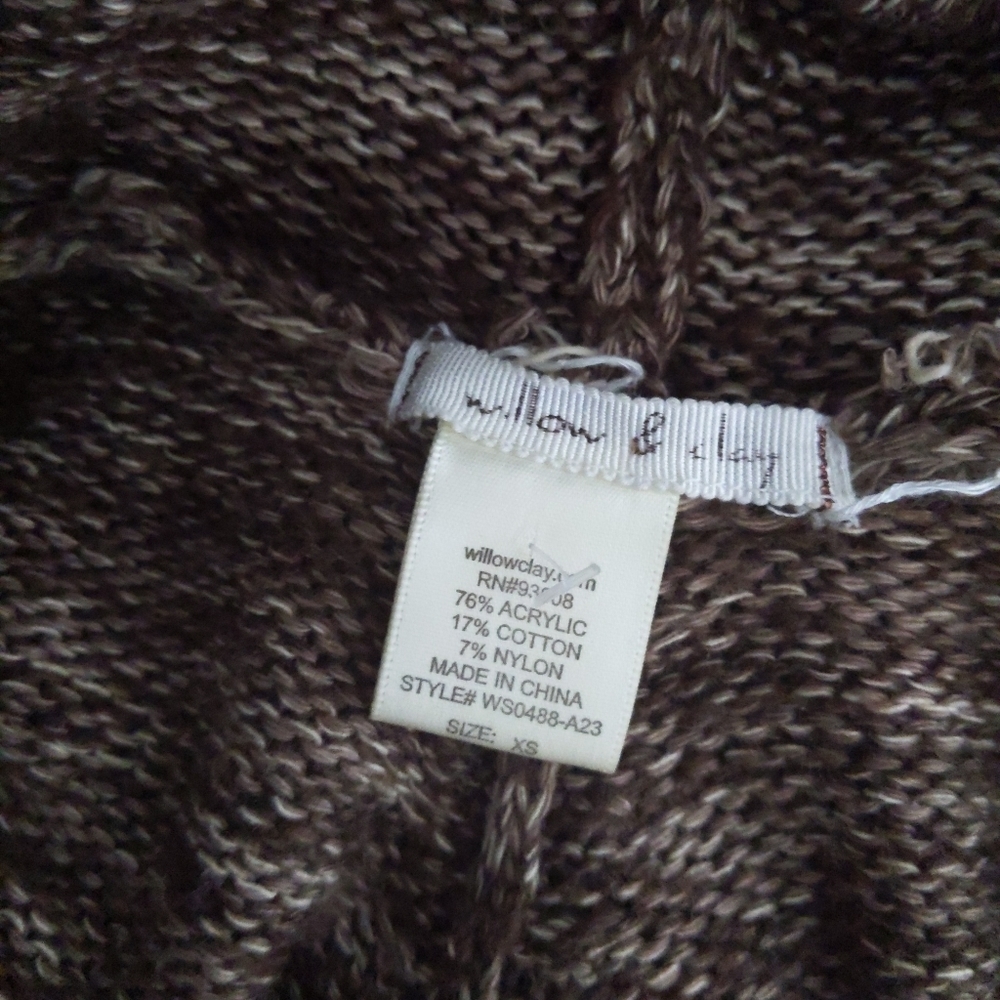 Willow & Clay Brown Poncho Cape Hooded - Picture 6 of 6